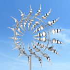 Metal Wind Spinner with Kinetic Design