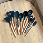 Wooden Handle Kitchen Tool Set
