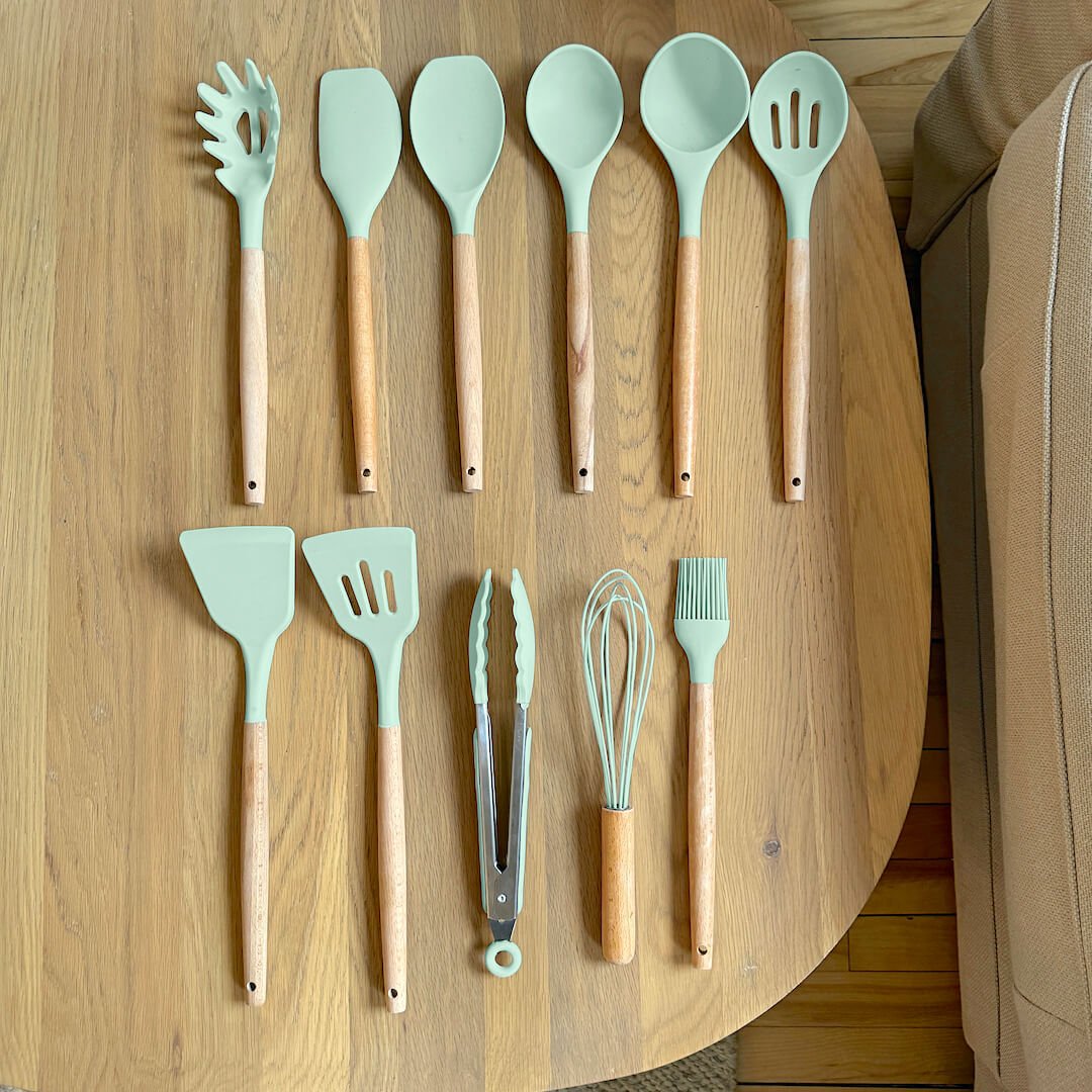 Wooden Handle Kitchen Tool Set