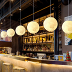Moon Pendant Light with Lunar Glow