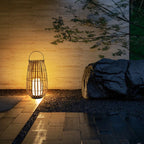 Bamboo Lanterns for Patio Lighting - Solar Powered