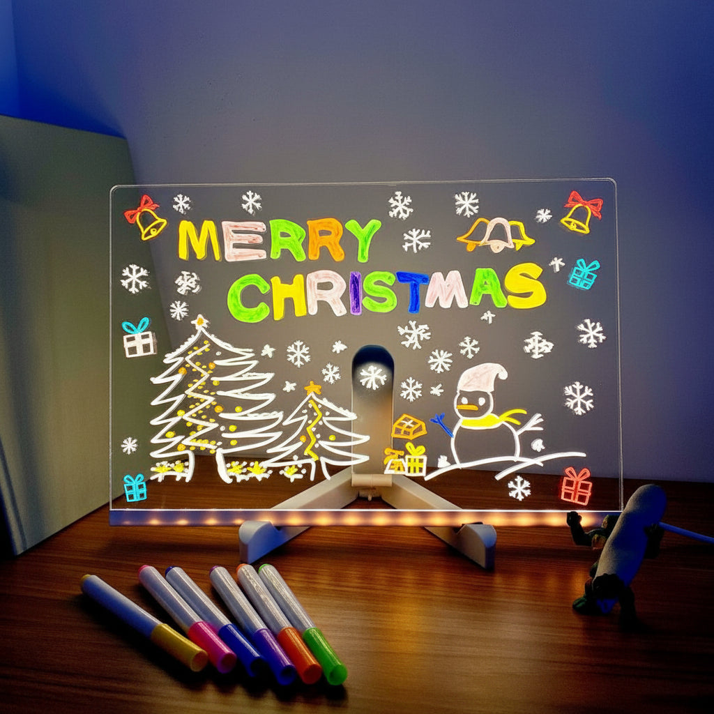 Light Up Writing Tablet for Kids - Reusable LED Drawing Board