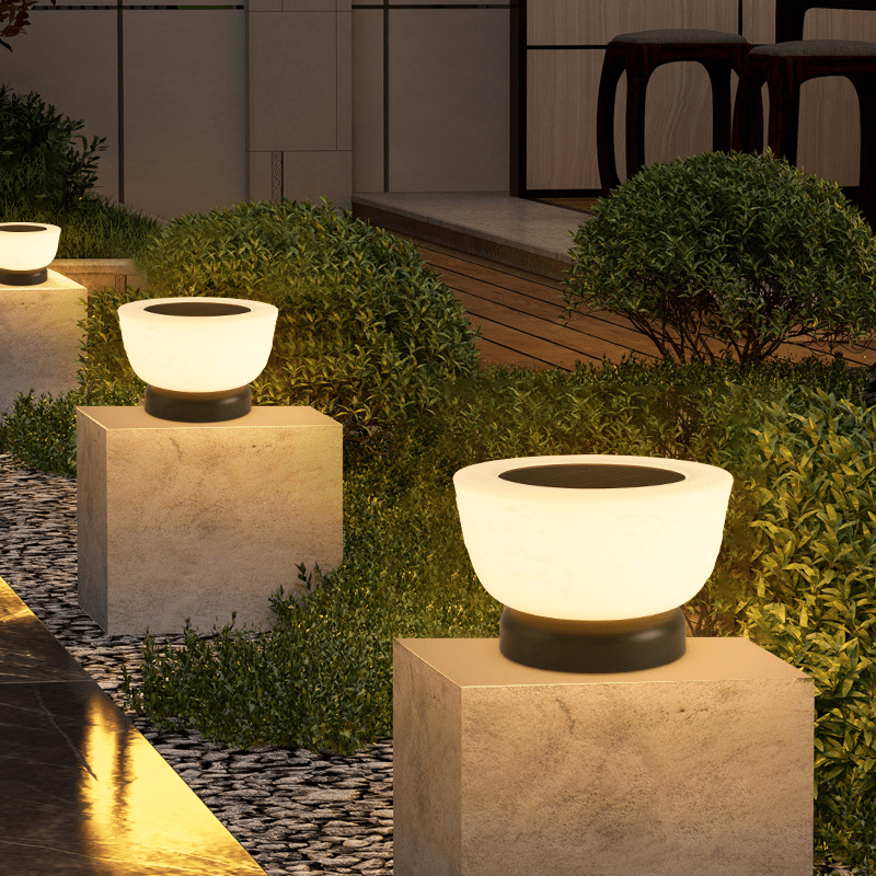 LED Pathway Lamp for Outdoors | Solar-Powered Landing Light