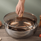 Spacious Mixing Bowl Featuring a Glass Cover