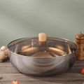 Spacious Mixing Bowl Featuring a Glass Cover