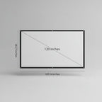 Portable 100-Inch Foldable Large Projection Screen