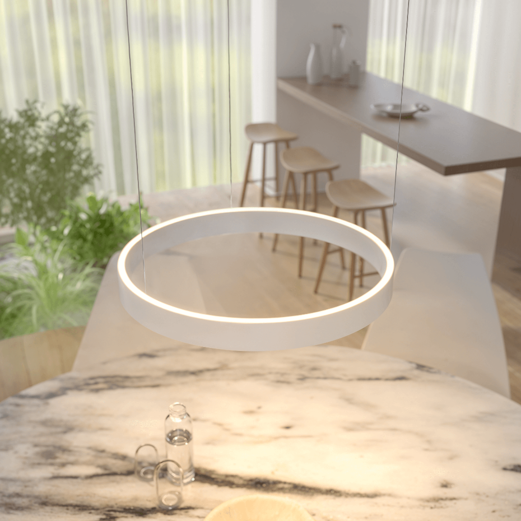 Flush Mount Ceiling Pendant Light with LED Illumination