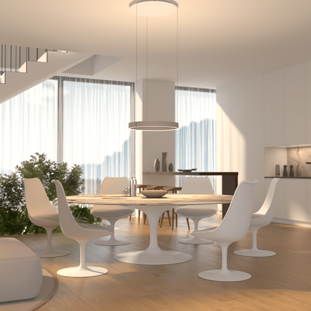 Flush Mount Ceiling Pendant Light with LED Illumination
