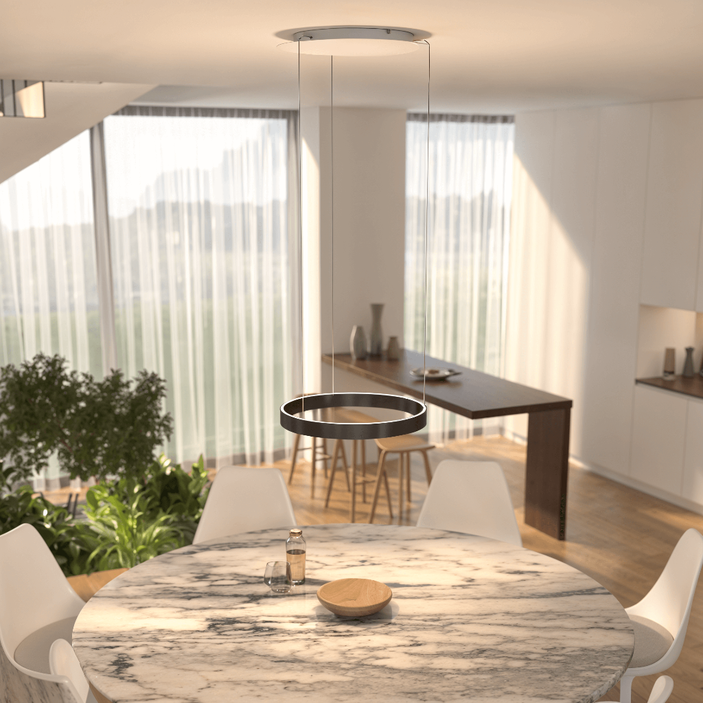 Flush Mount Ceiling Pendant Light with LED Illumination