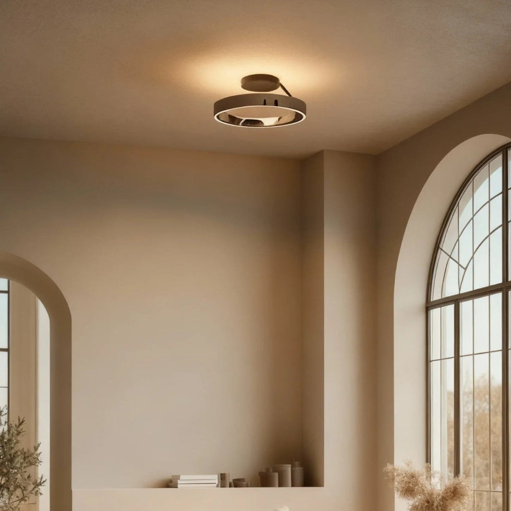 Round Flush Mount Ceiling Light with LED Illumination