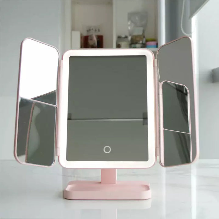 Radiant Glow Makeup Mirror with Adjustable Lighting