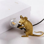 Art Deco-Inspired Table Lamp with Mouse Design