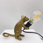 Art Deco-Inspired Table Lamp with Mouse Design