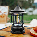 LED Lantern for Camping – Rechargeable with Metal Cage and Hook