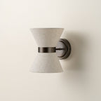 Linen and Bronze Wall Fixture | Timeless Contemporary Design