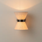 Linen and Bronze Wall Fixture | Timeless Contemporary Design