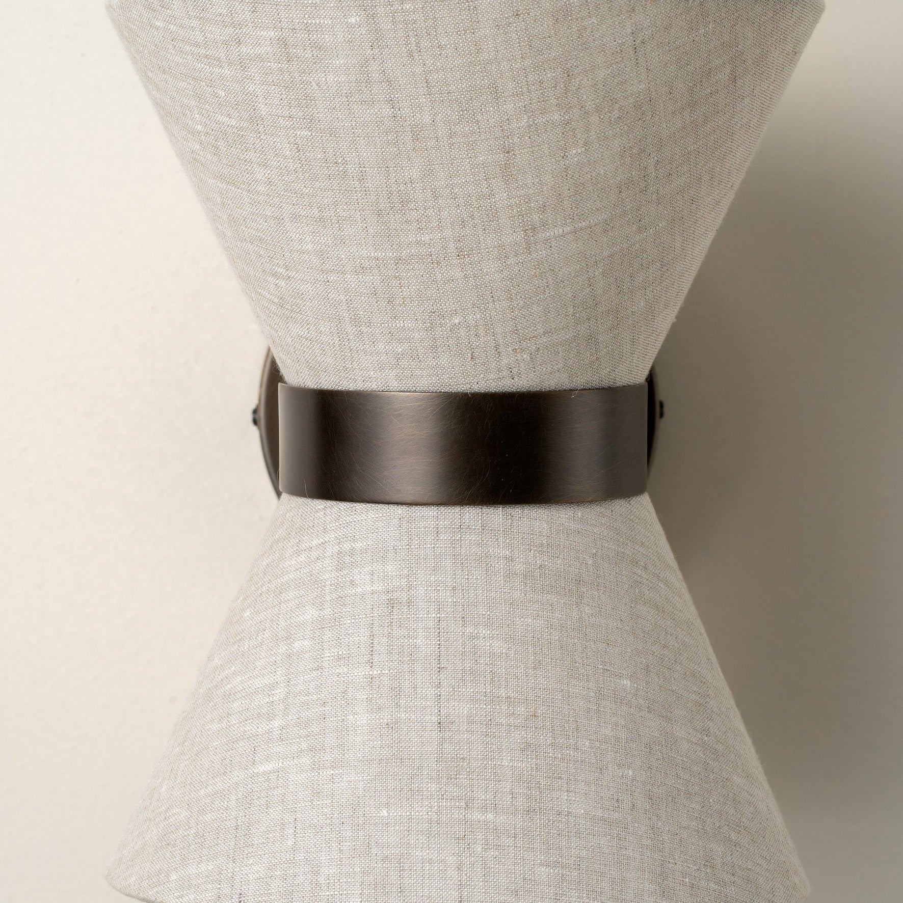 Linen and Bronze Wall Fixture | Timeless Contemporary Design