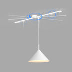 Adjustable Pendant Light Mount with Rotatable Ceiling Rail Track