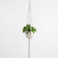 Twisted Cord Design Macramé Plant Hanger with Knotted Detailing