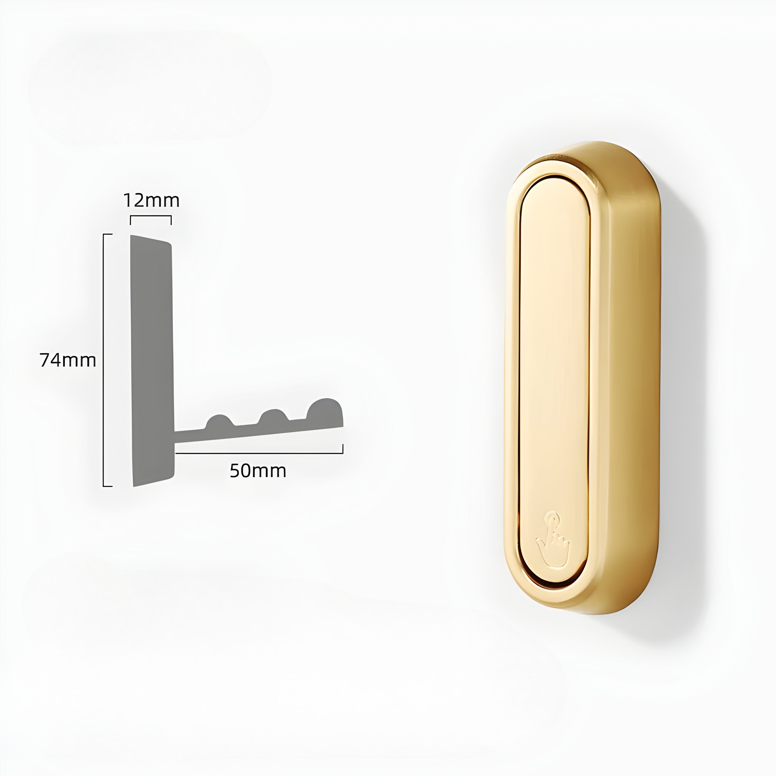 Foldable Wall Hook – Discreet and Space-Saving Design