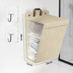 Foldable Wall-Mounted Laundry Basket – Adhesive Clothes Hamper & Organizer