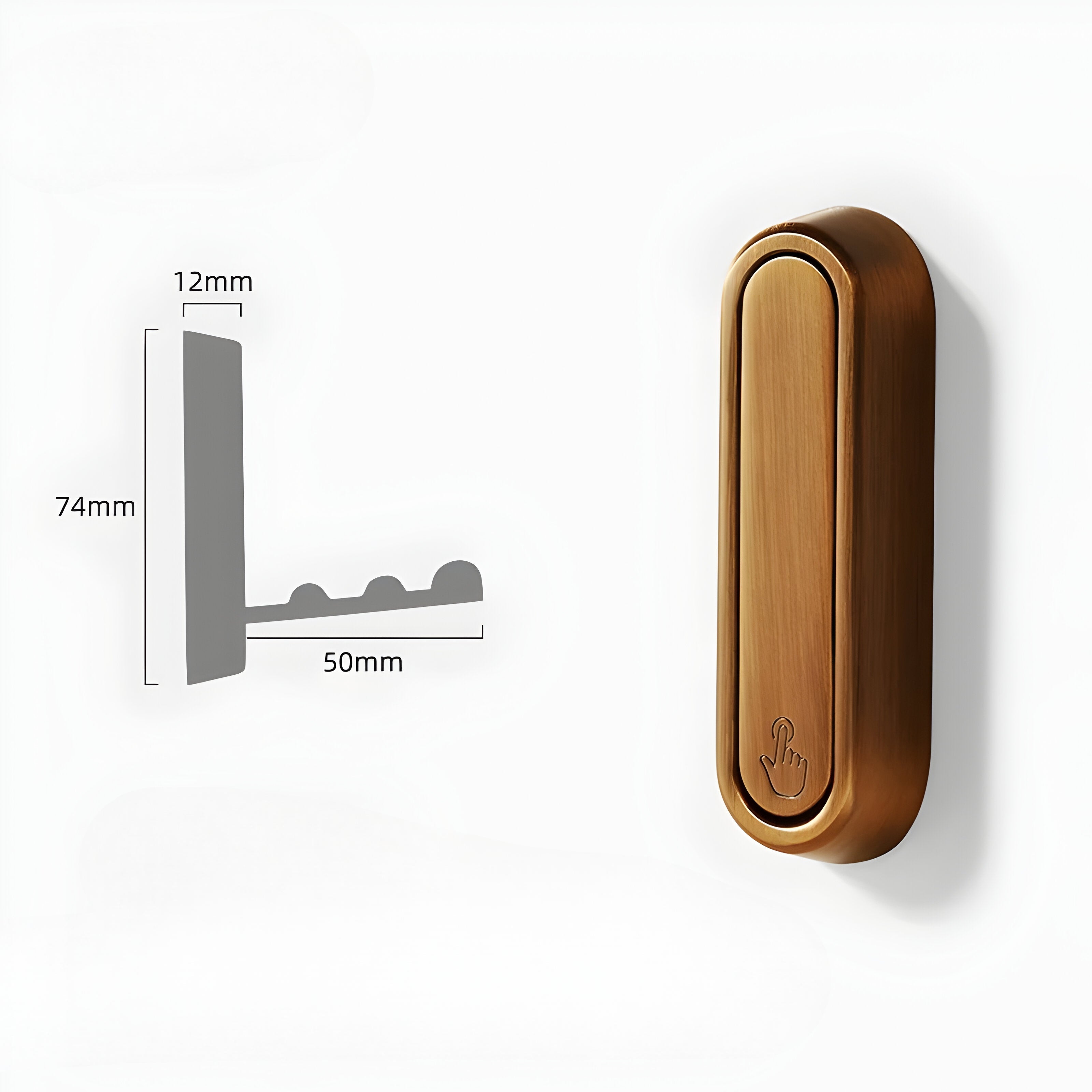 Foldable Wall Hook – Discreet and Space-Saving Design