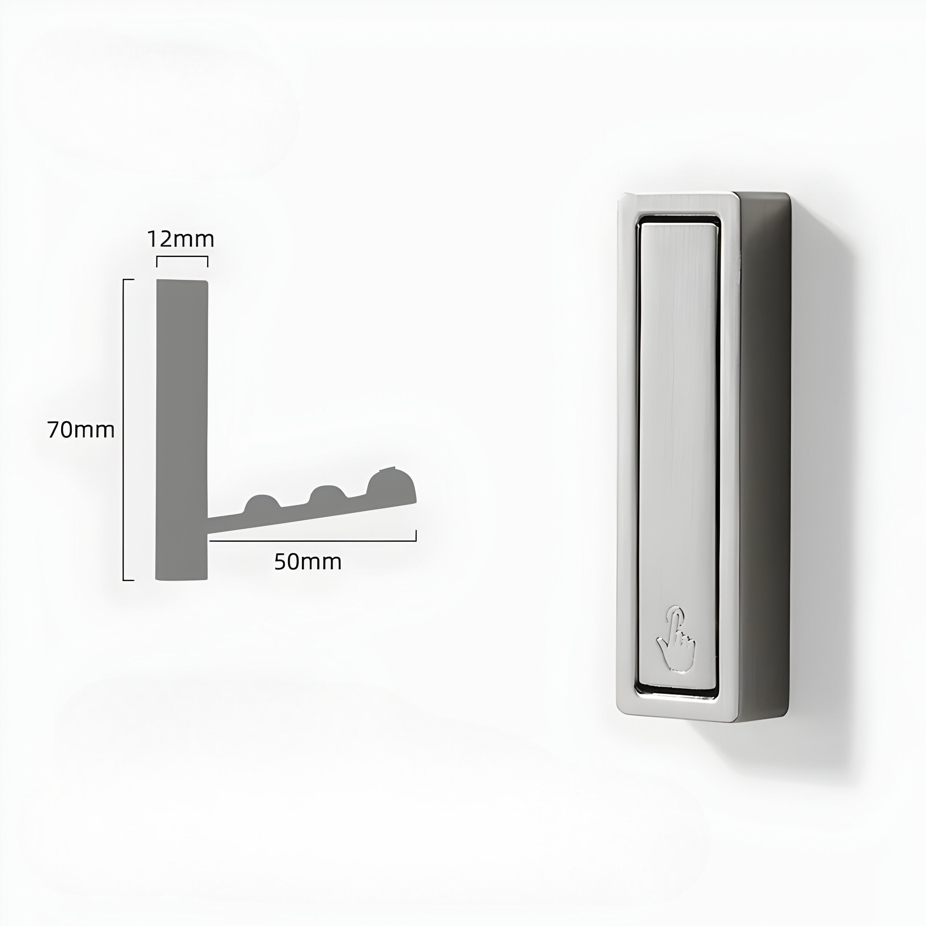 Foldable Wall Hook – Discreet and Space-Saving Design
