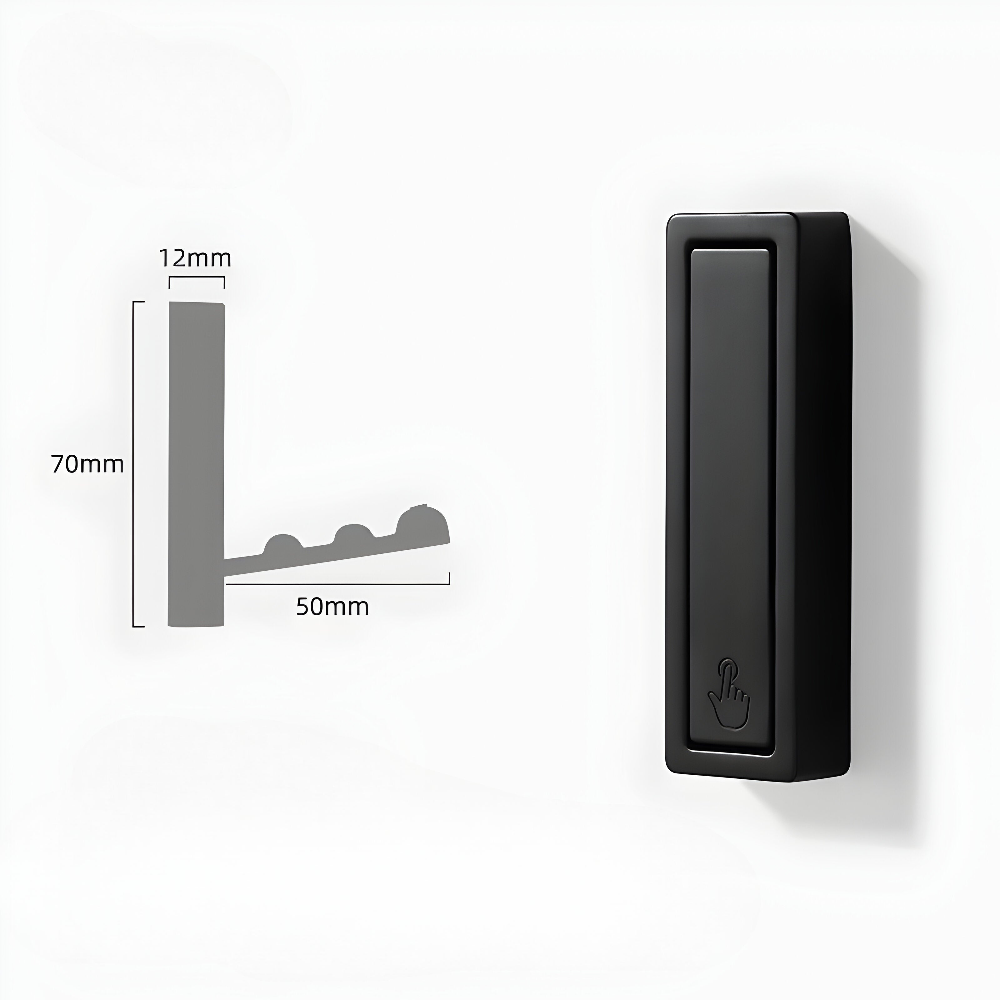 Foldable Wall Hook – Discreet and Space-Saving Design