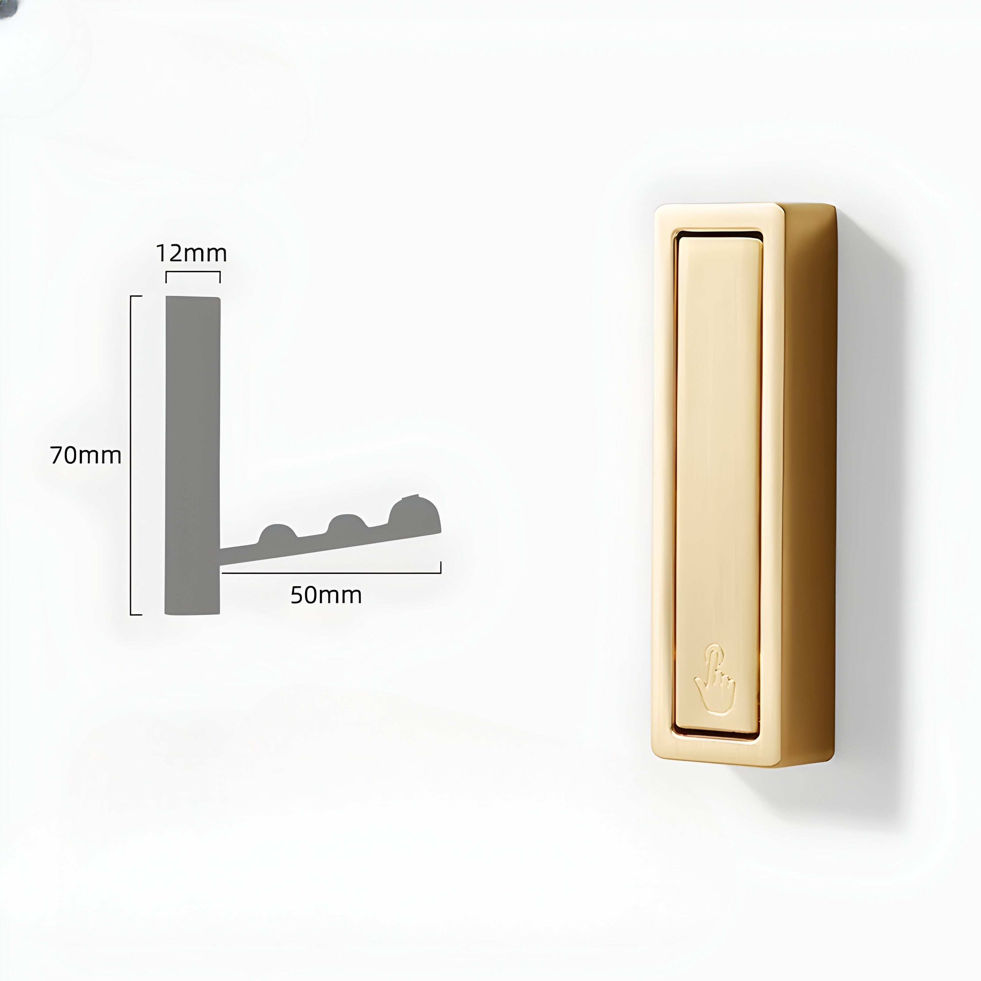 Foldable Wall Hook – Discreet and Space-Saving Design