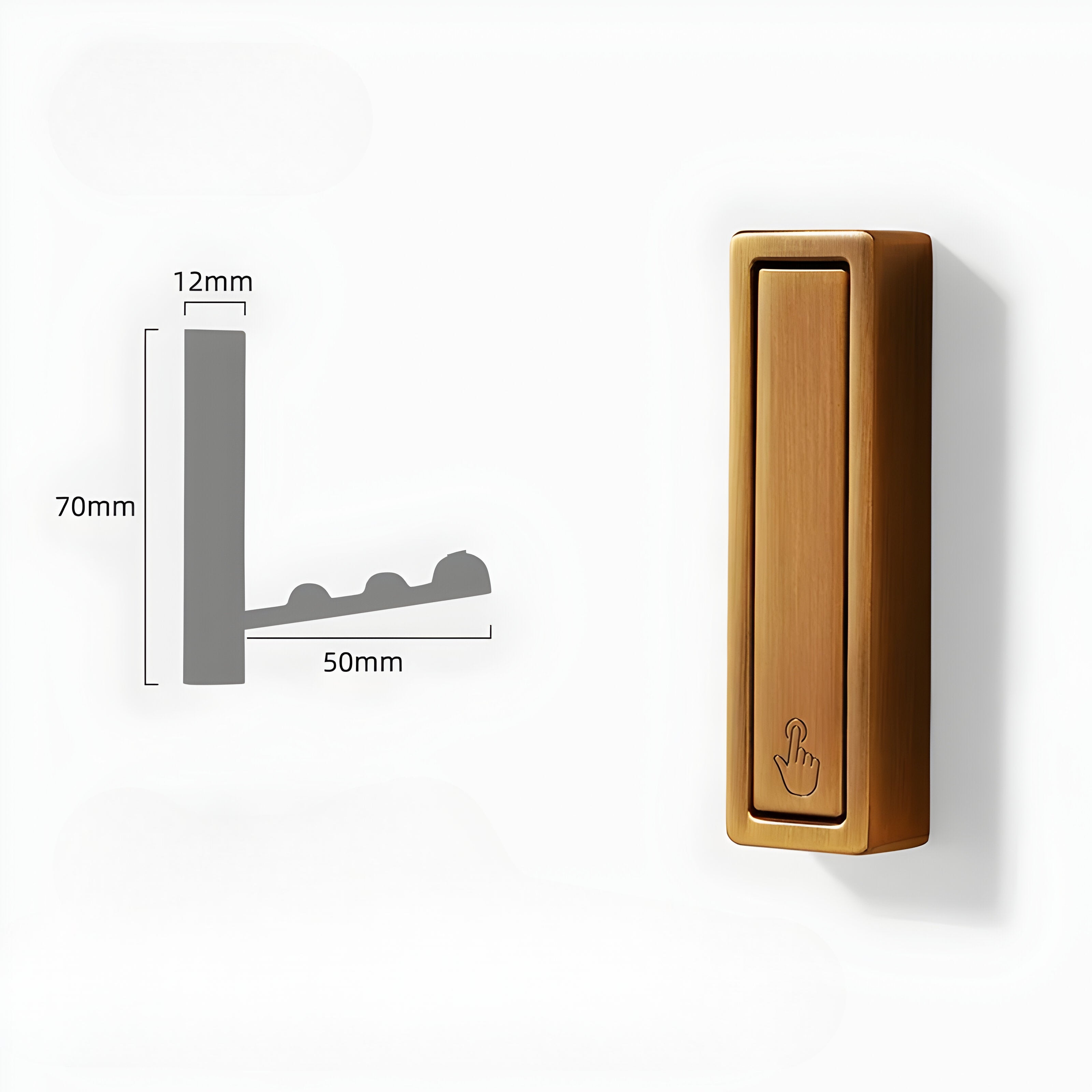 Foldable Wall Hook – Discreet and Space-Saving Design