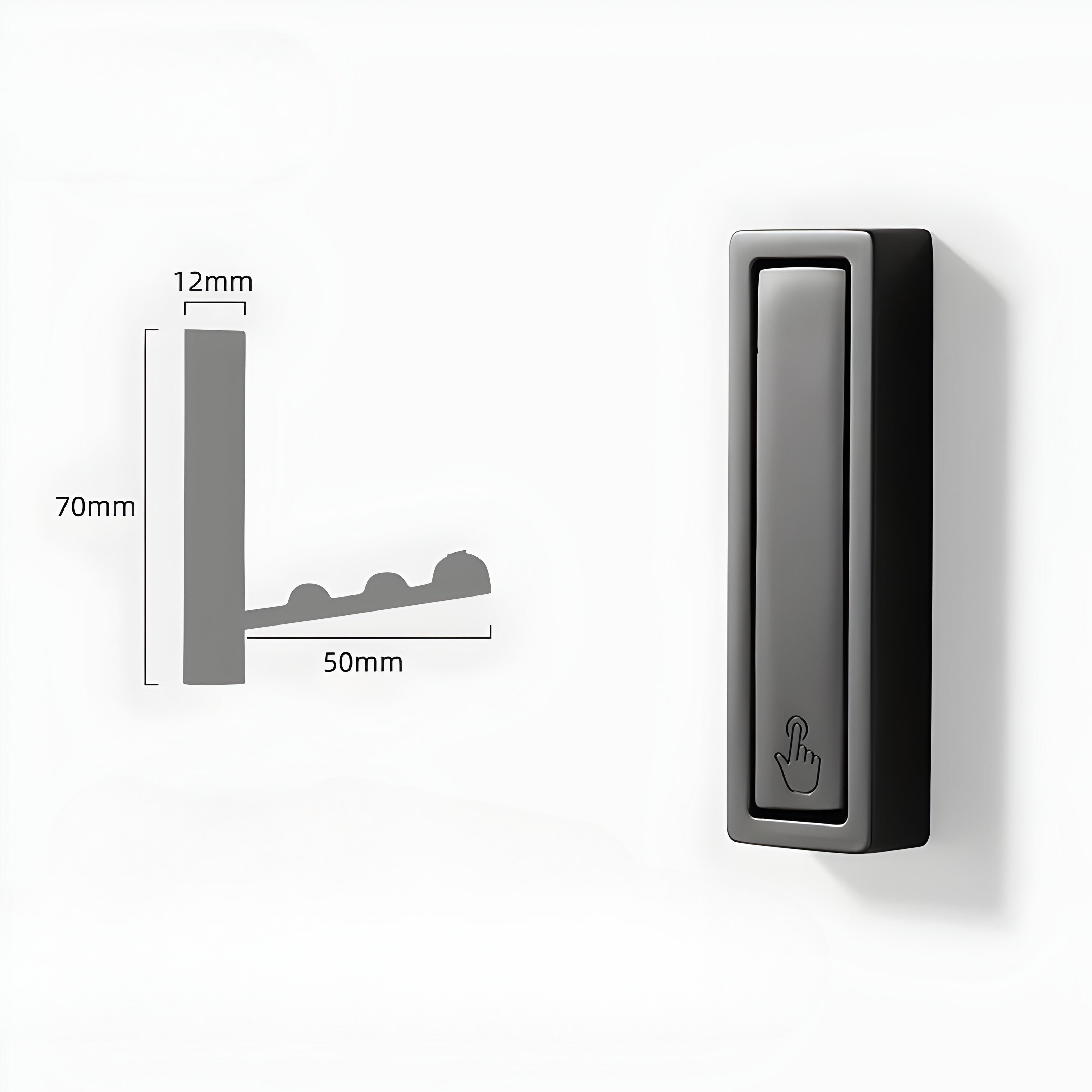 Foldable Wall Hook – Discreet and Space-Saving Design
