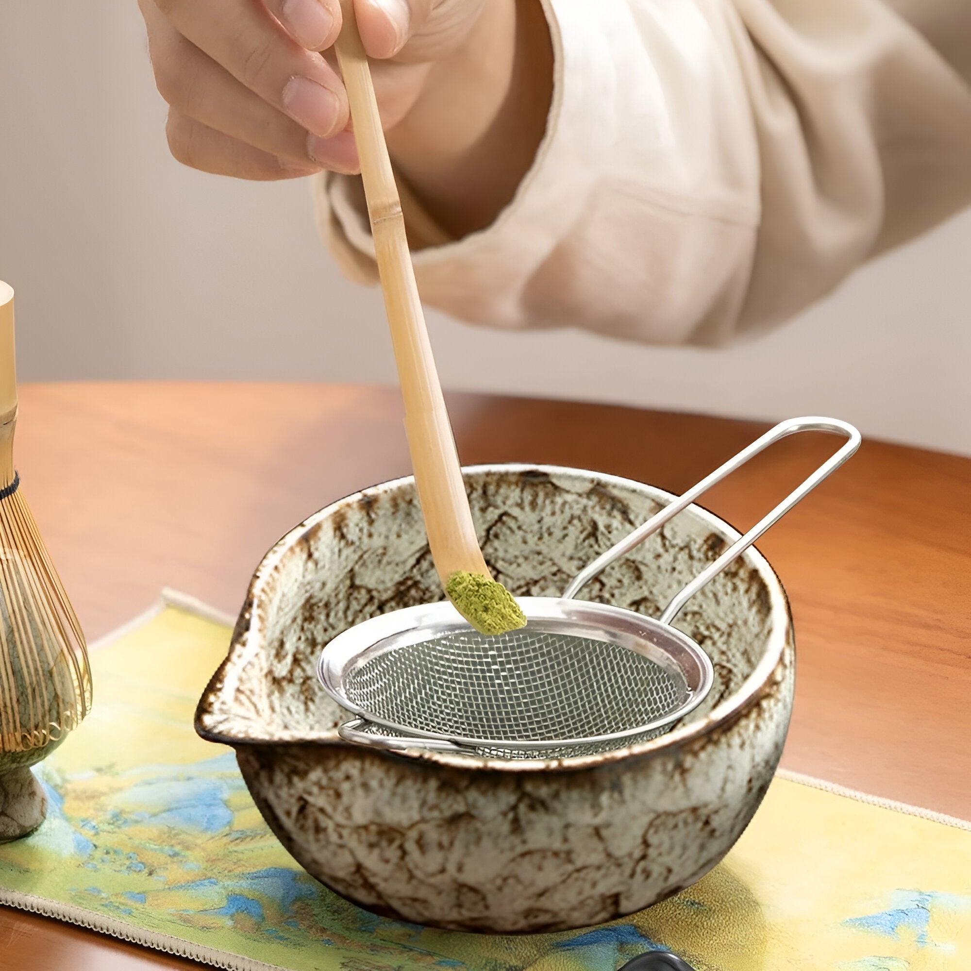 Traditional Matcha Tea Set for Preparation - 6 Pieces