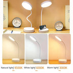Adjustable Reading Light with USB Charging – LED Desk Lamp