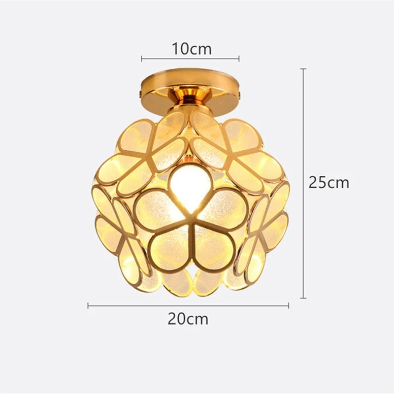 Elegant Ceiling Light for Corridor and Bedroom - Nordic Petal Design