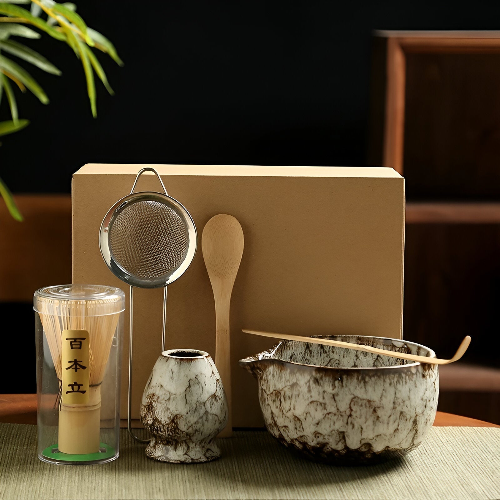 Traditional Matcha Tea Set for Preparation - 6 Pieces