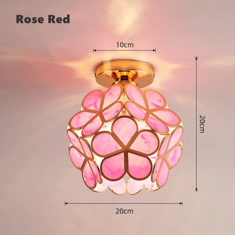 Elegant Ceiling Light for Corridor and Bedroom - Nordic Petal Design