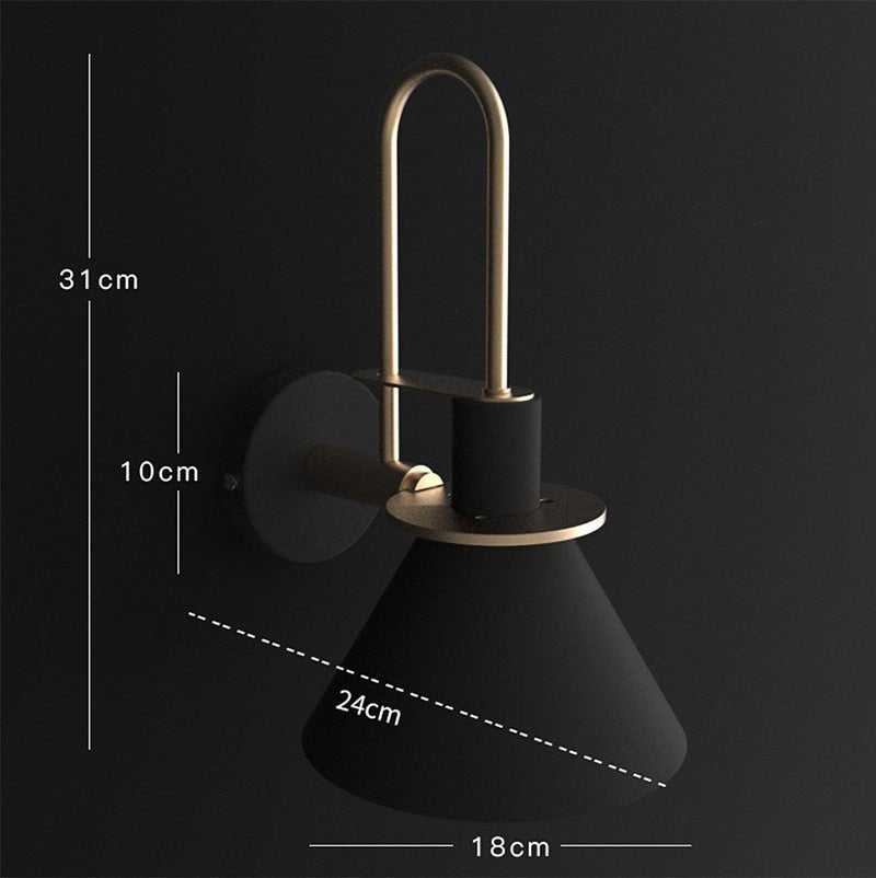 Postmodern Metal Wall Light Fixture – Mono Design