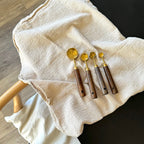 Wooden Handle Measuring Spoon and Cup Set