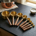 Wooden Handle Measuring Spoon and Cup Set