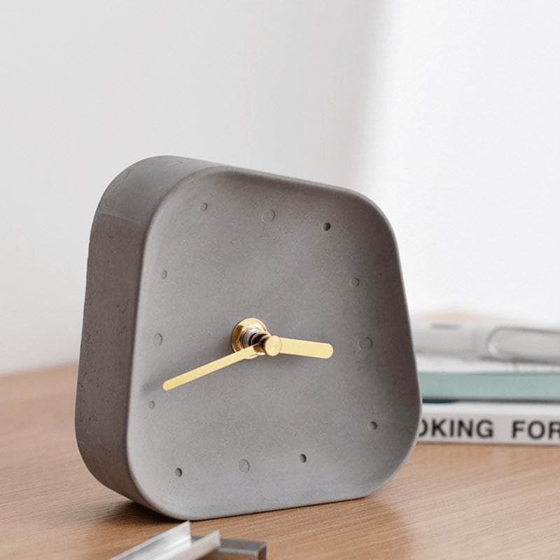 Asymmetrical Minimalist Desk Timepiece