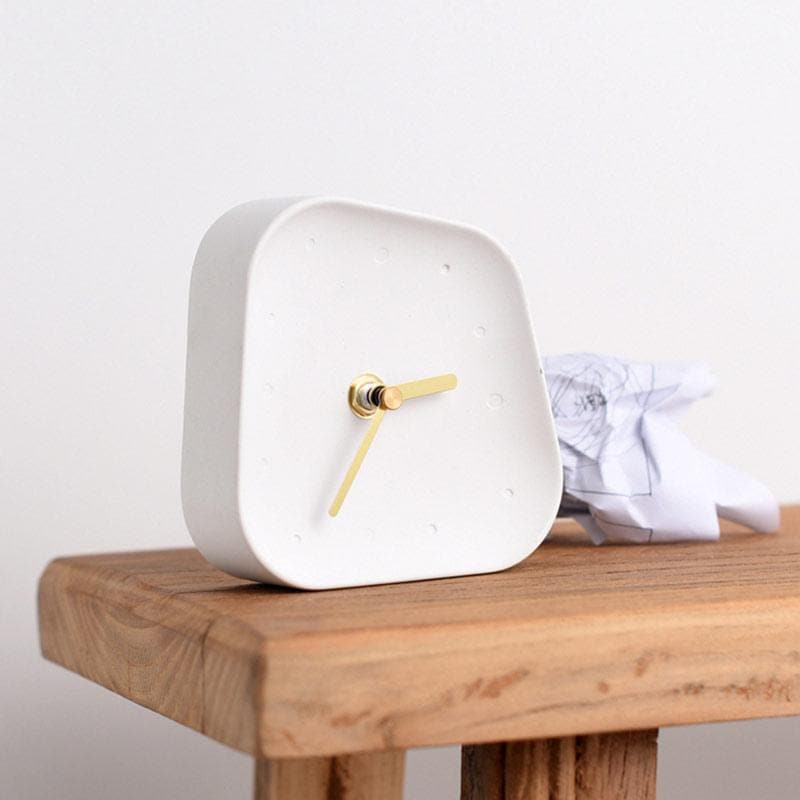 Asymmetrical Minimalist Desk Timepiece