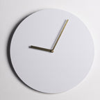 Numberless Round Wall Clock with Minimalist Design