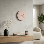 Numberless Round Wall Clock with Minimalist Design