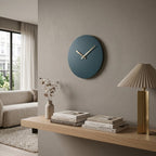 Numberless Round Wall Clock with Minimalist Design