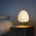 Zen Minimalist Table Lamp with Japanese Rice Paper Design