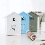 Cuckoo Wall Clock in House Design with Pendulum Feature