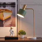 Adjustable Shade Desk Lamp in Elegant Gold Finish