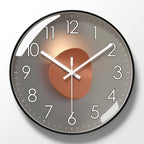 3D Ball Detail Round Wall Clock in Contemporary Style