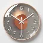 3D Ball Detail Round Wall Clock in Contemporary Style