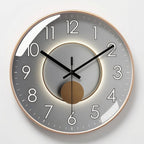 3D Ball Detail Round Wall Clock in Contemporary Style